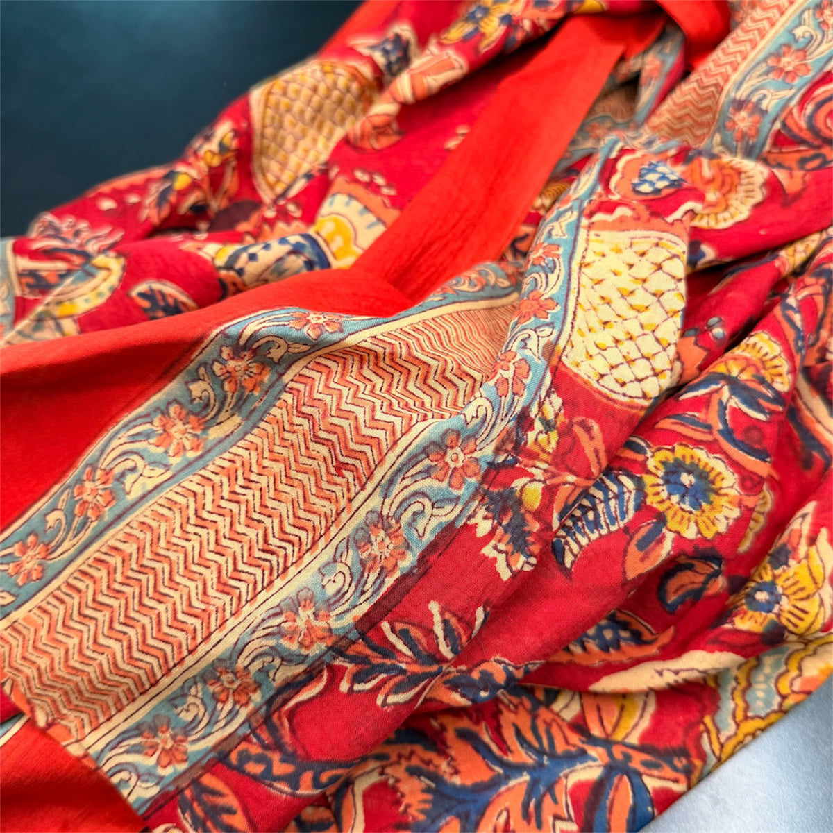 TELO PAREO FANTASIA ARANCIO OCRA