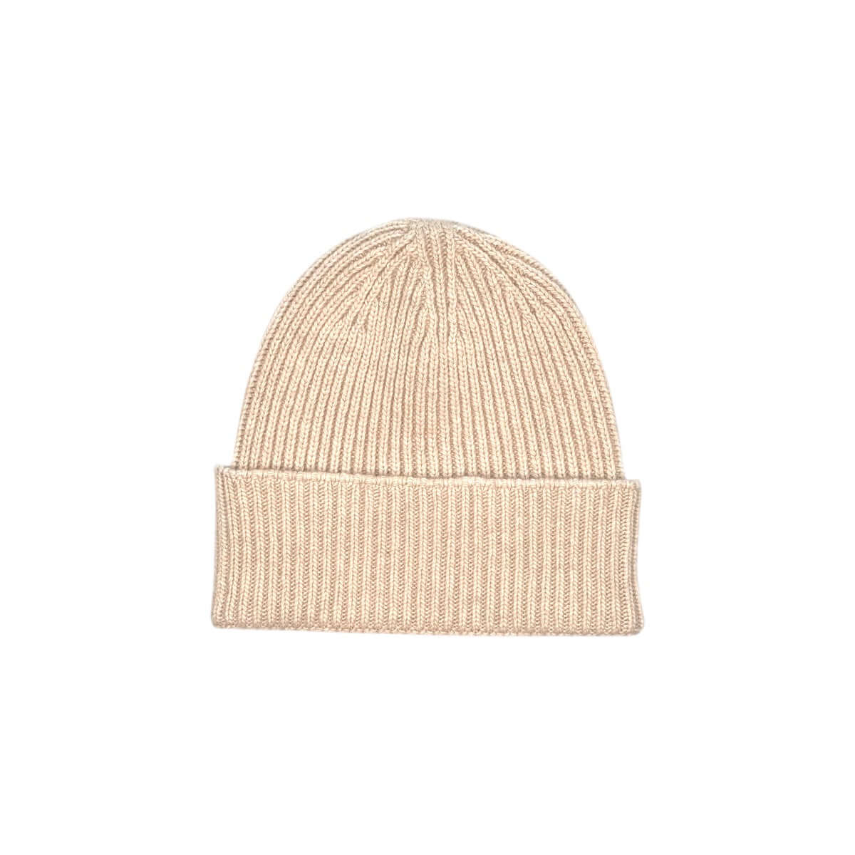 CUFFIA COSTE CON RISVOLTO ALTO BAMBINO BEIGE