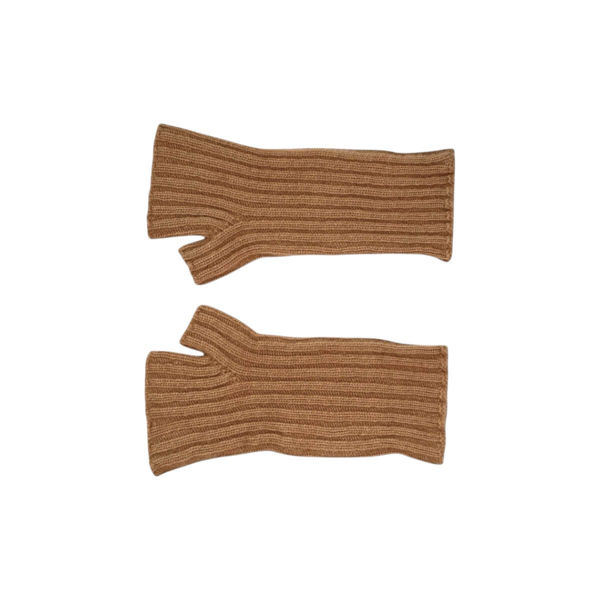 Manicotto corto con pollice in maglia coste 2x2, 100% lana merino extrafine.