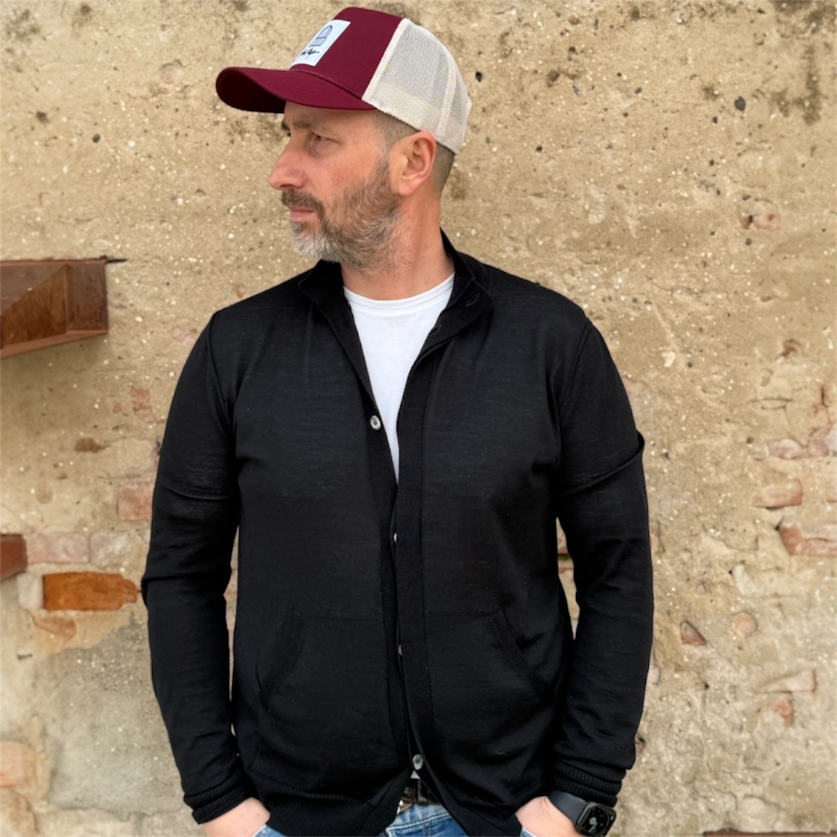 CAPPELLO RAPPER BORDEAUX CORDA