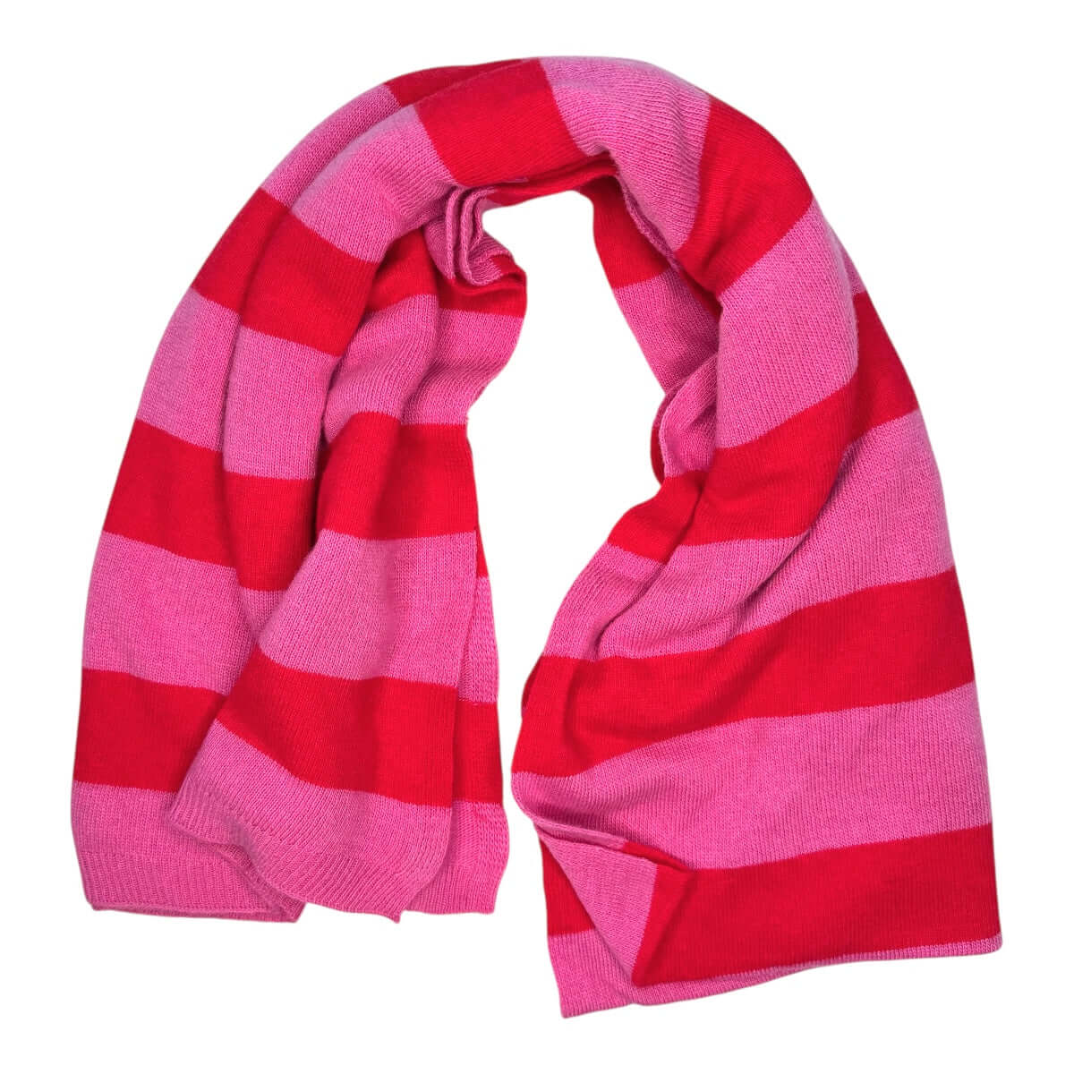 STOLA RIGHE BUBBLE - ROSSO