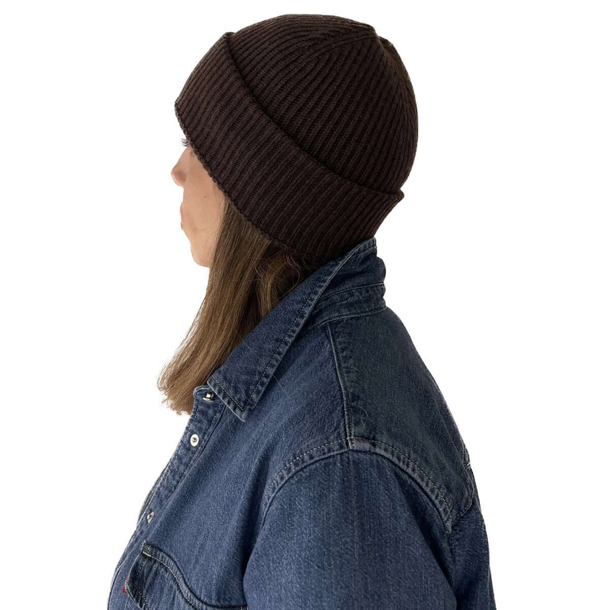 CUFFIA DOPPIO RISVOLTO LIGHT BLUE