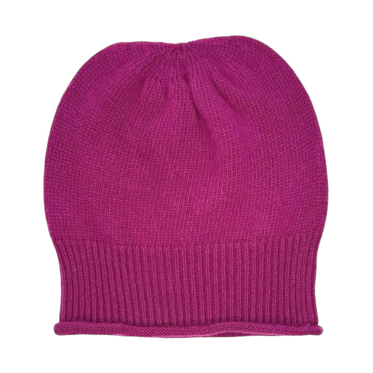 CUFFIA RASATA 100 LANA MERINO VIOLA BECAP