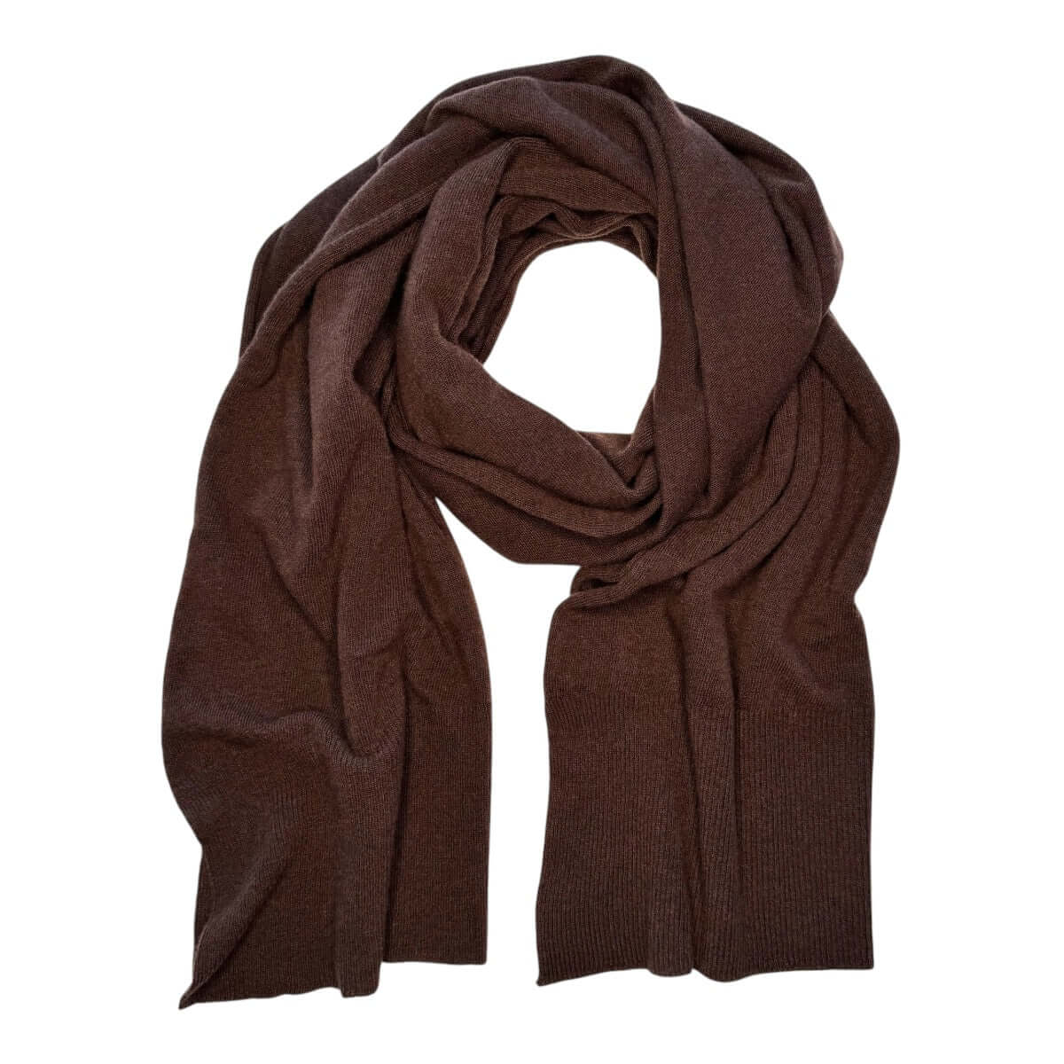 SCIARPA 100 LANA MERINO CIOCCOLATO