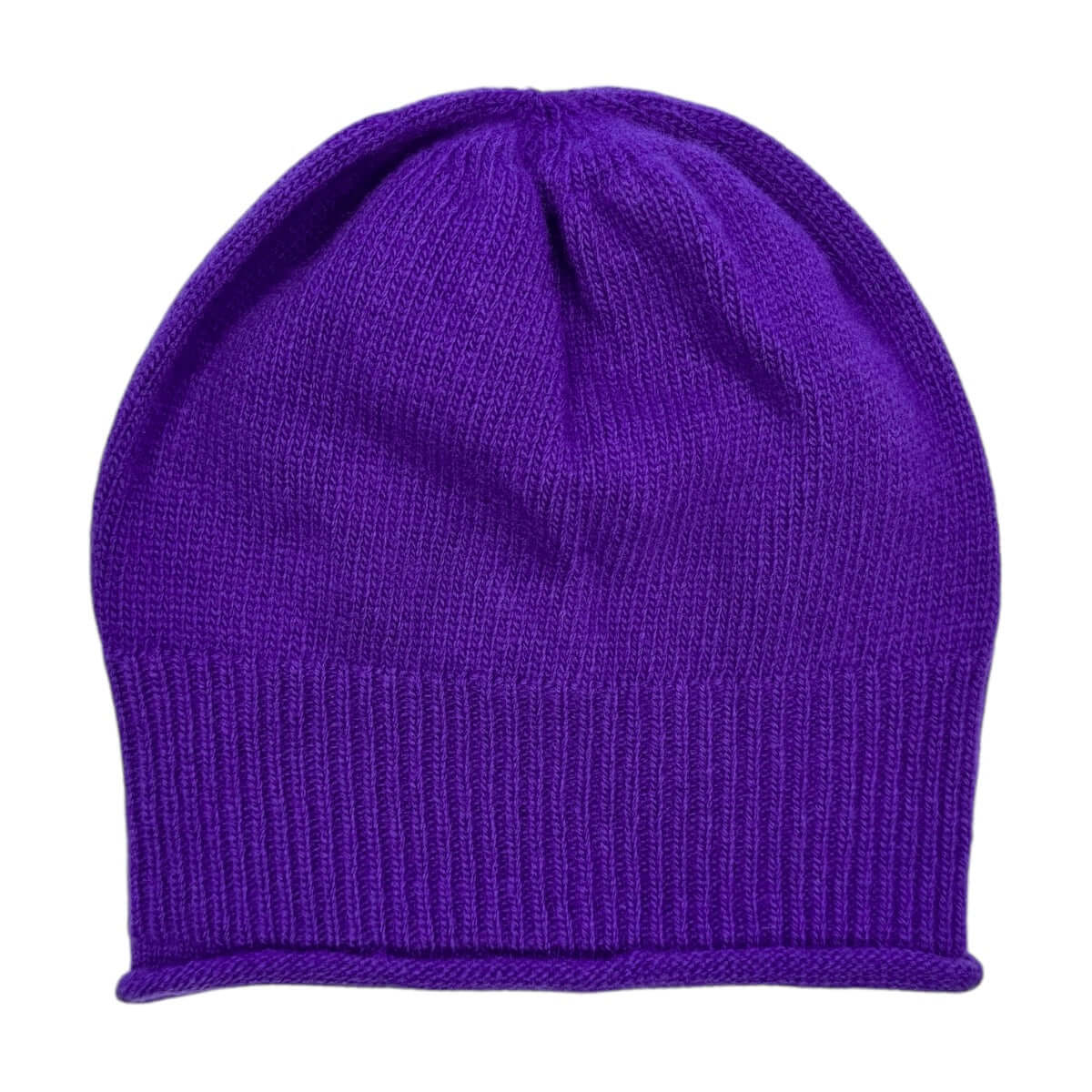 CUFFIA RASATA 100 LANA MERINO VIOLA