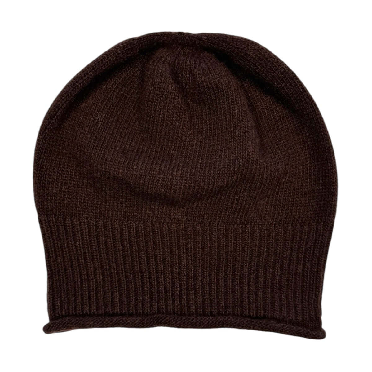 CUFFIA RASATA 100% LANA MERINO CIOCCOLATO
