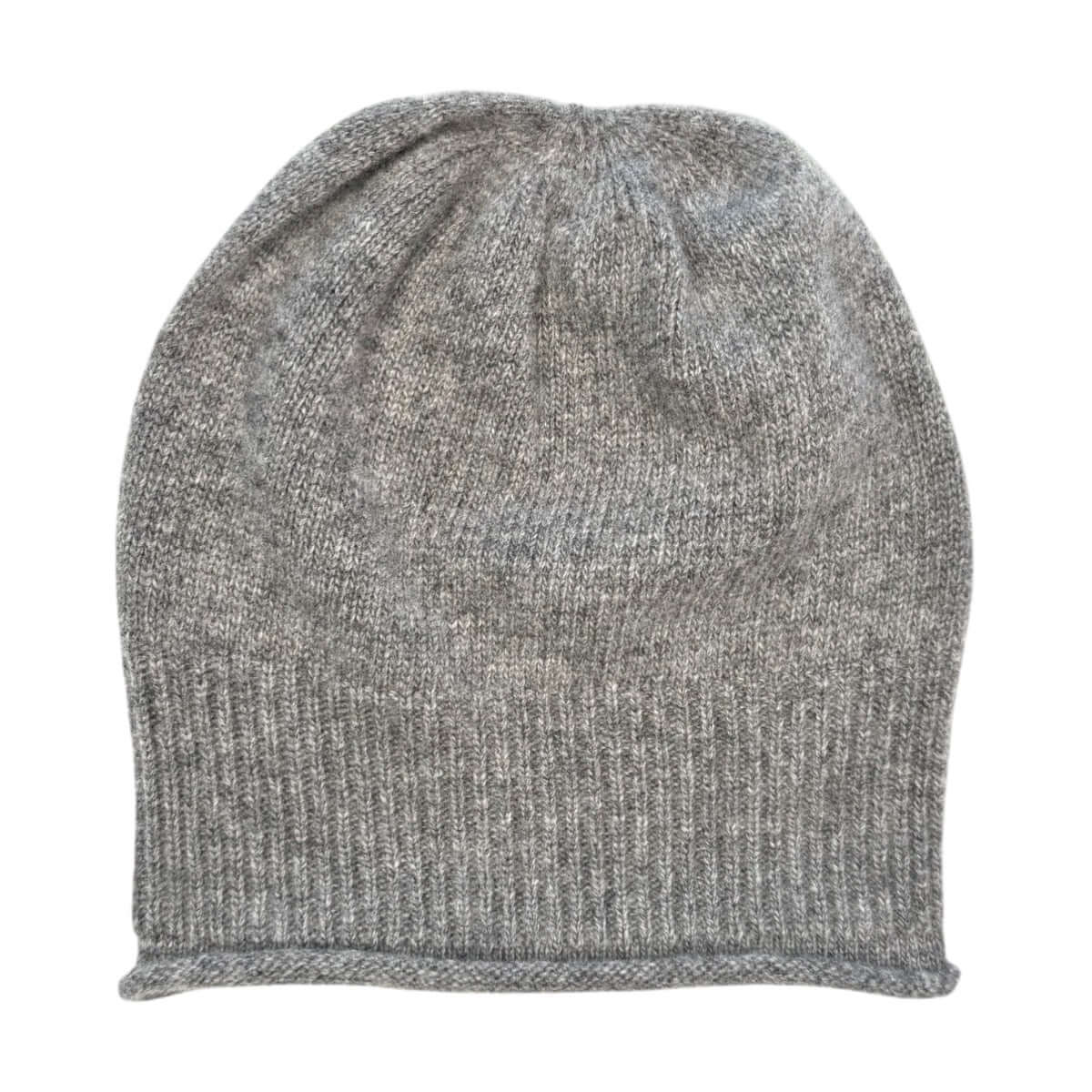CUFFIA RASATA 100% LANA MERINO GRIGIO