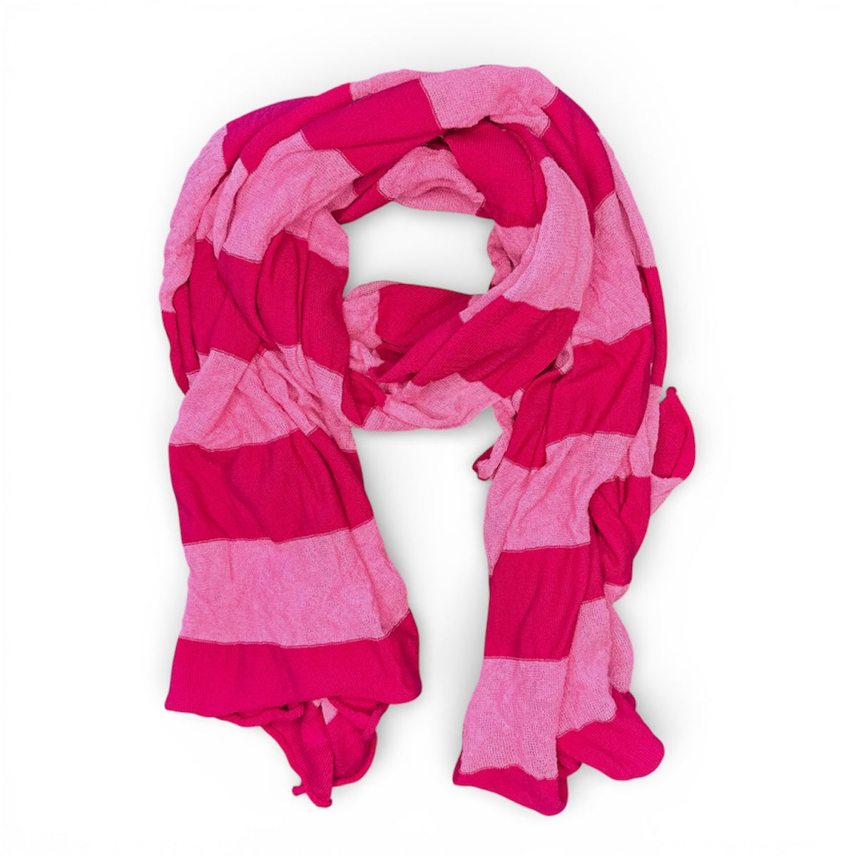 STOLA RIGA COTONE-STEEL LAMPONE ROSA