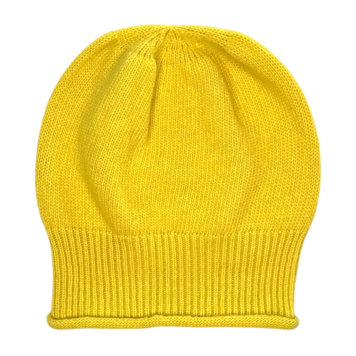 CUFFIA RASATA 100 LANA MERINO LIMONE