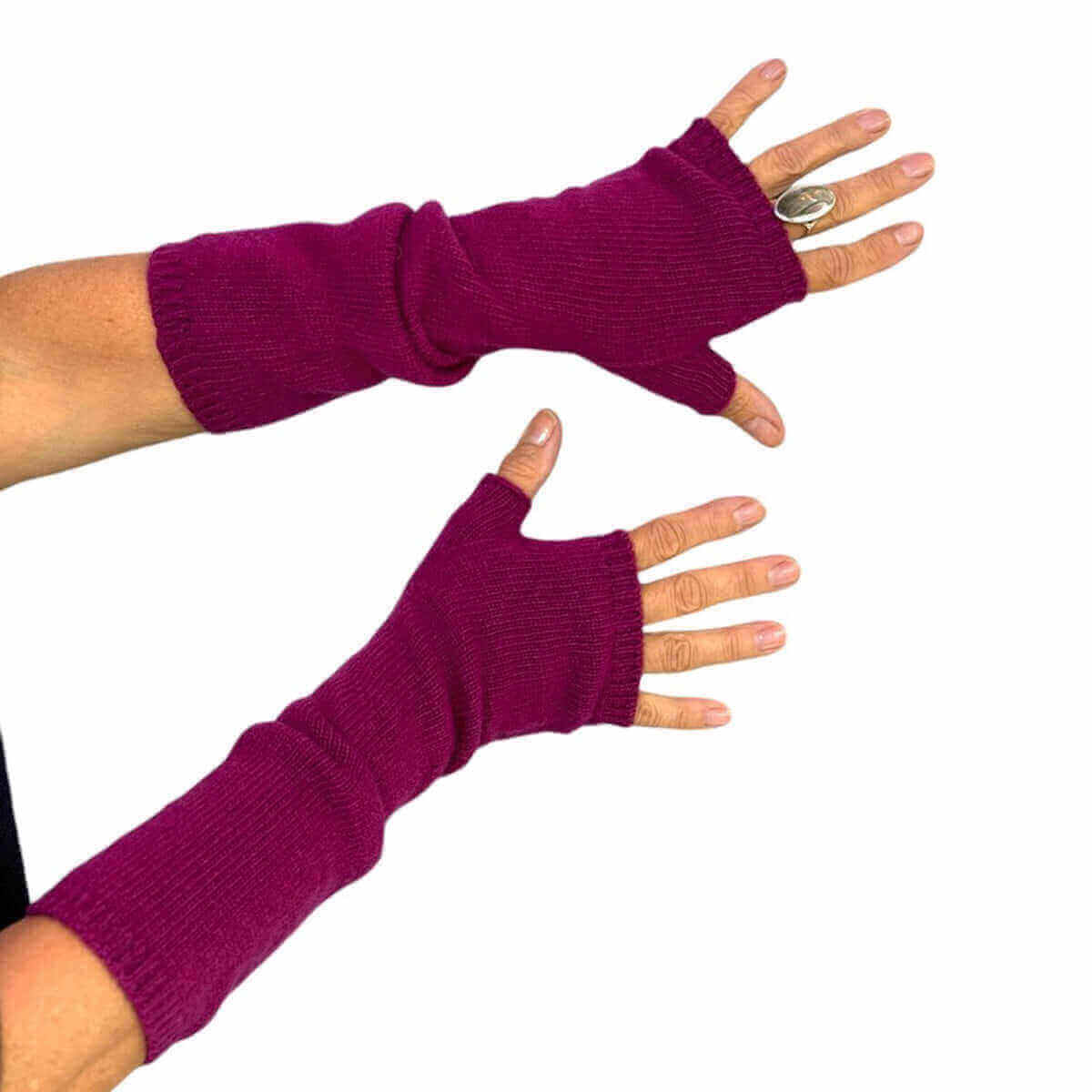 MANICOTTO CON POLLICE 100 MERINO GRIGIO