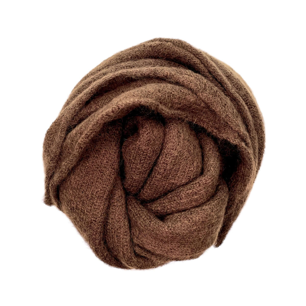 SCIARPA MAXI MOHAIR CASTAGNA