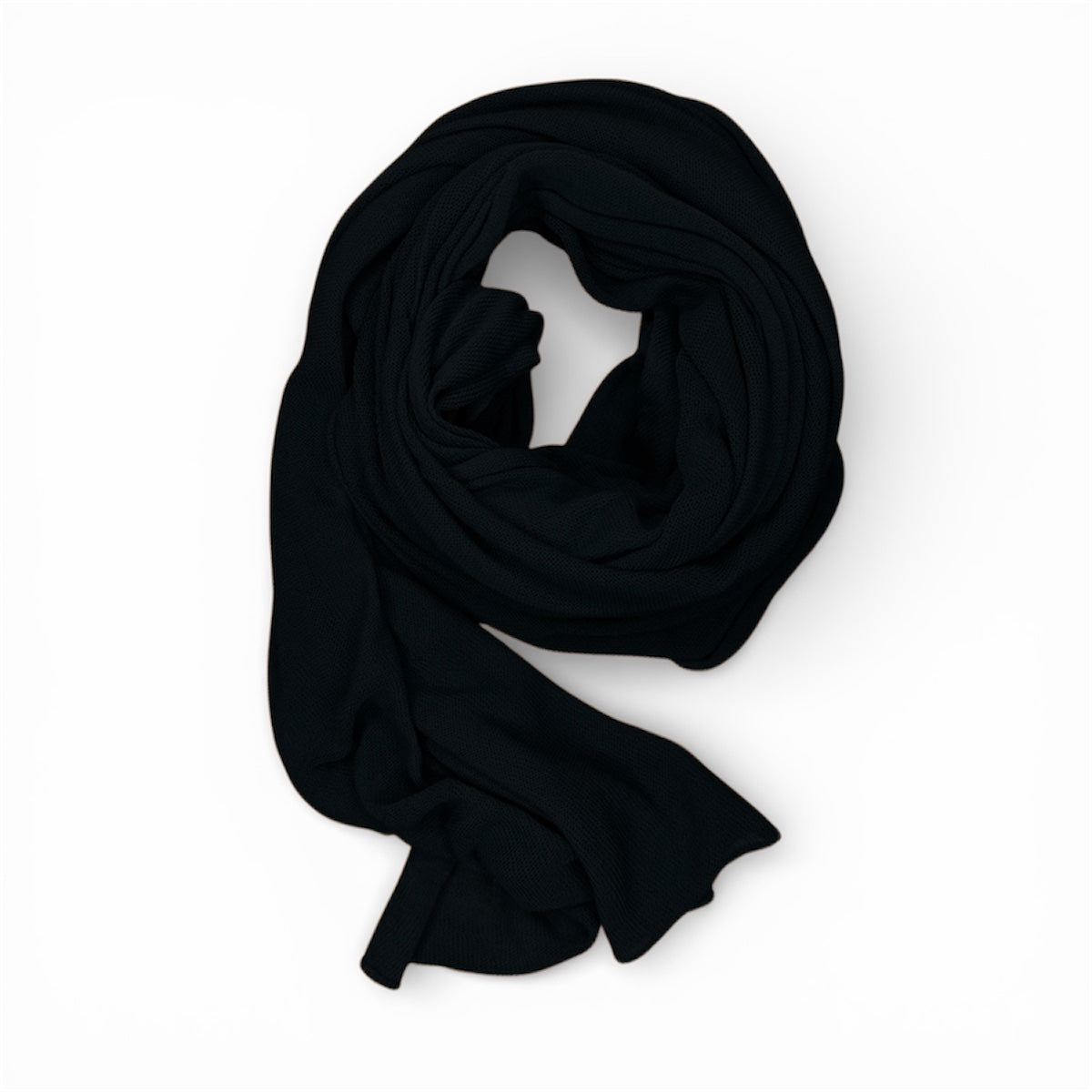 SCIARPA CREPE COTONE NERO