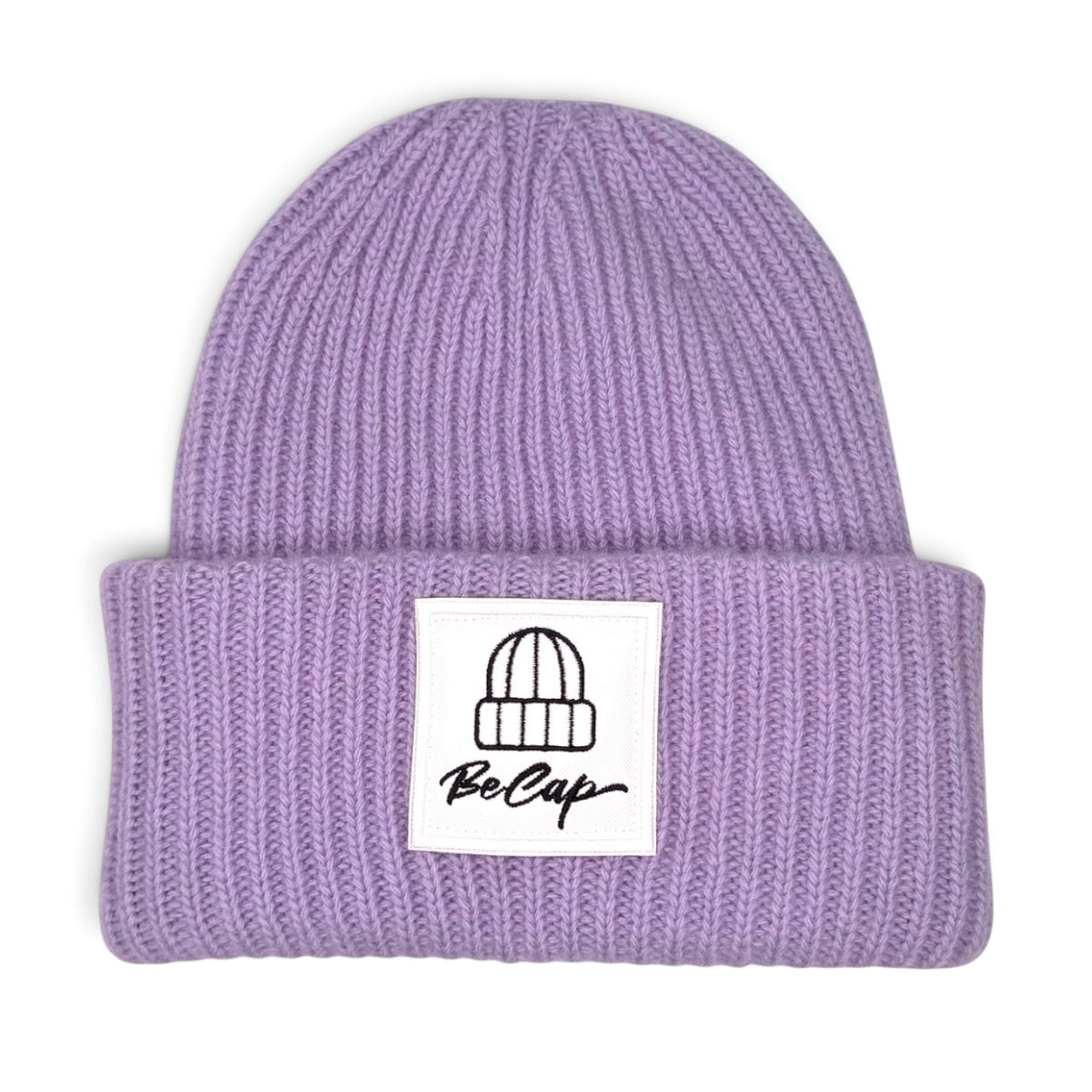 CUFFIA OVER 100% LANA MERINO LOGO BECAP GLICINE