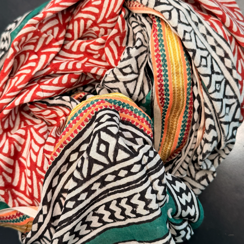 TELO PAREO FANTASIA ETNICO VERDE