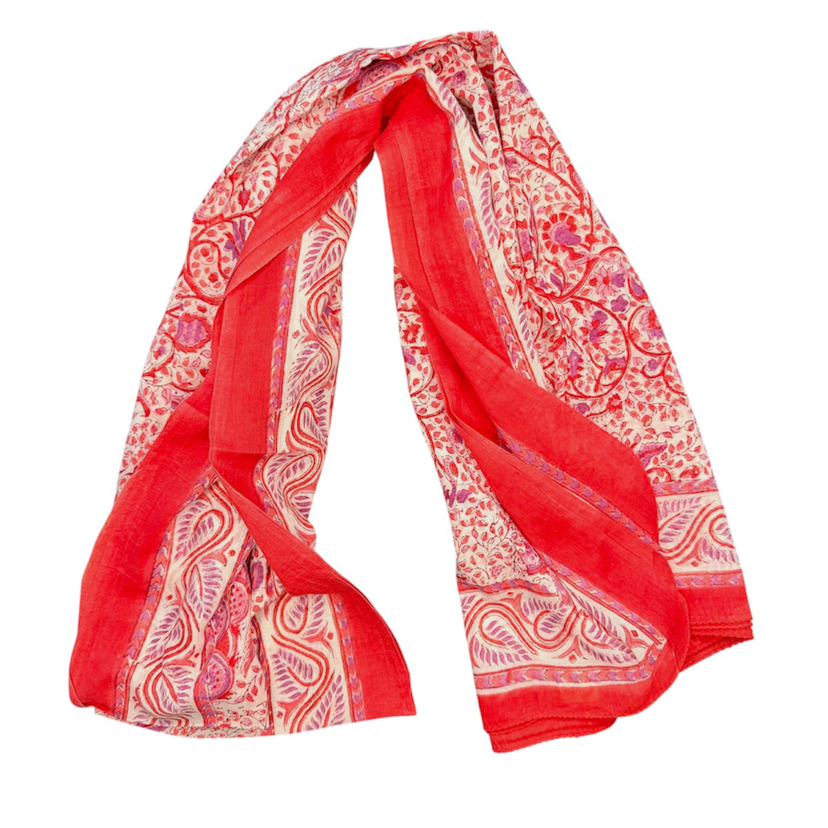 TELO PAREO FANTASIA ROSSO ROSA