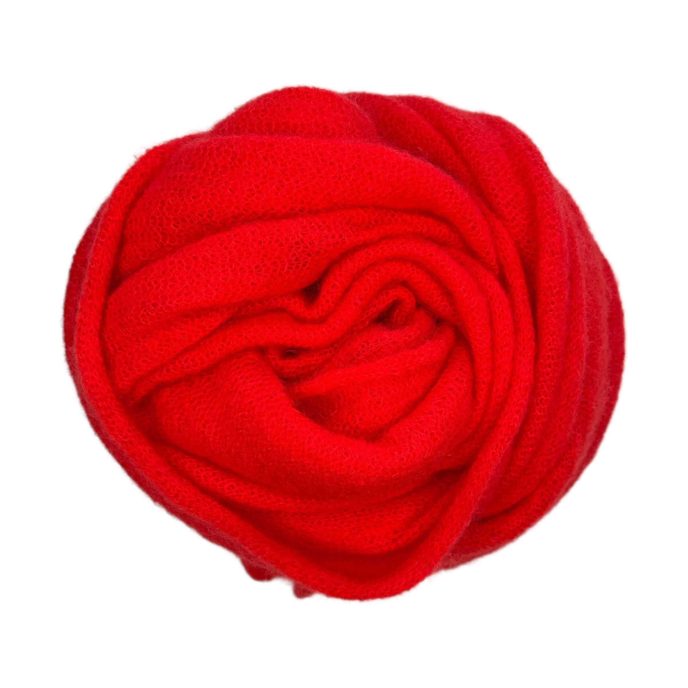 SCIARPA MAXI MOHAIR ROSSO VIVO