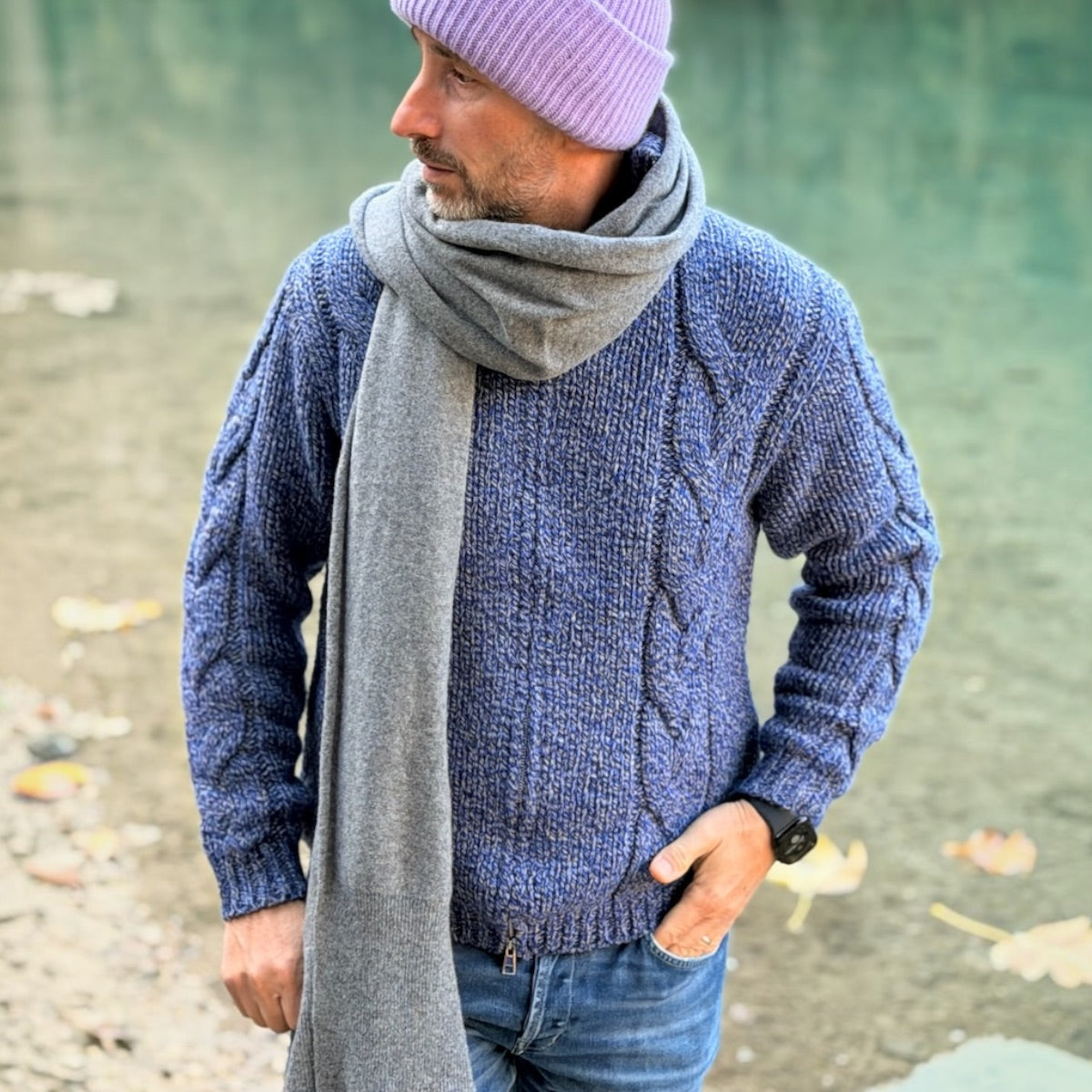 SCIARPA 100% LANA MERINO BURGUNDY