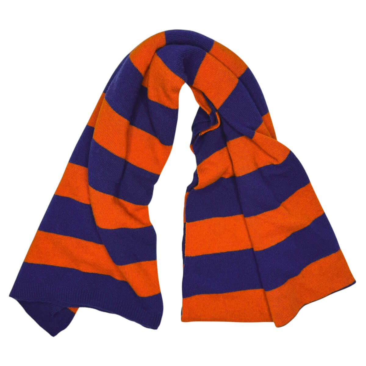 STOLA RIGHE ZUCCA - BLU REALE