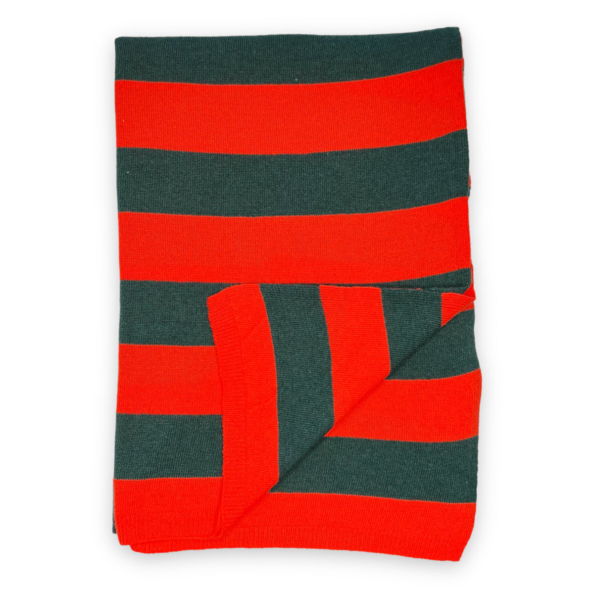 STOLA RIGHE ARANCIO-BOSCO