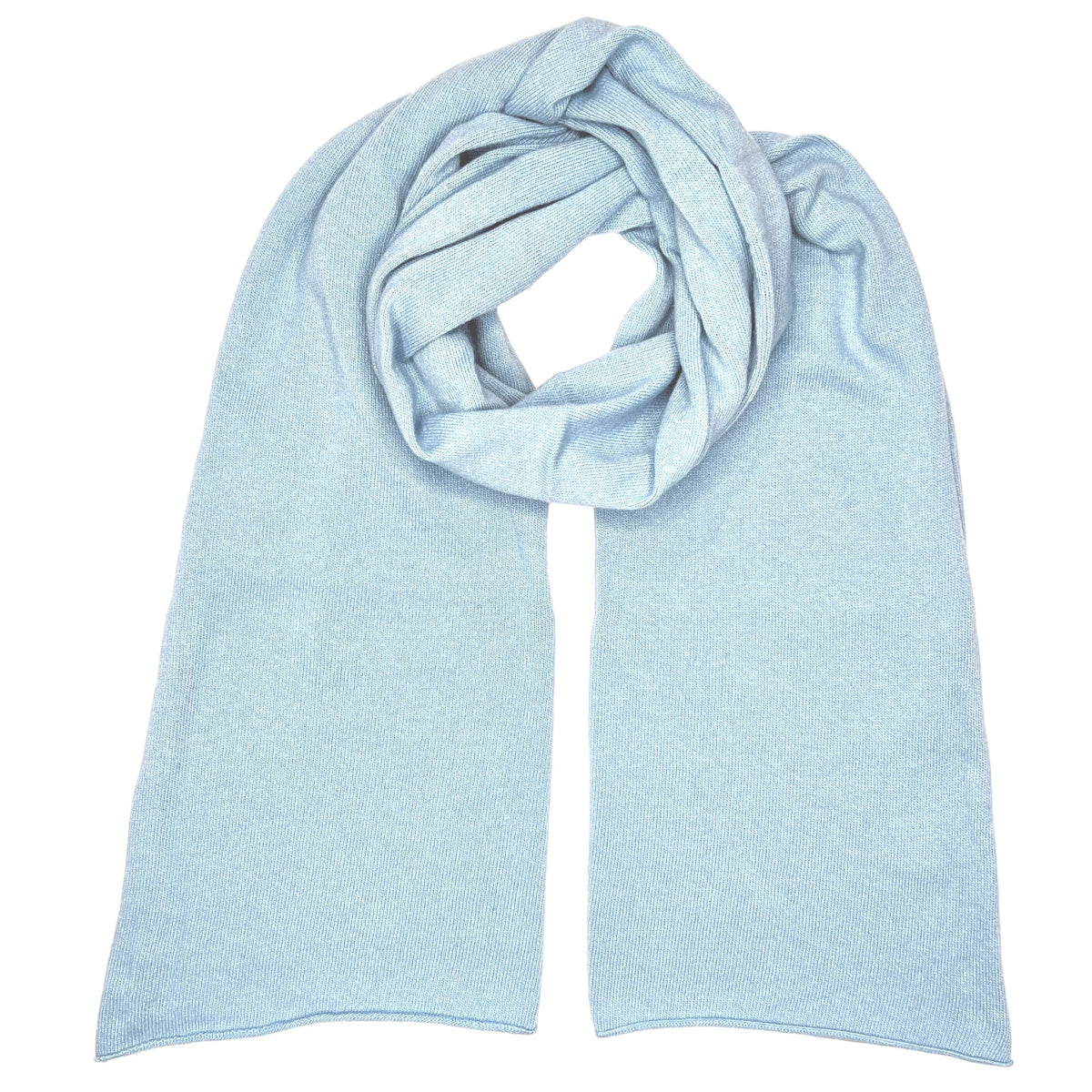 SCIARPA RASATA AZZURRO PASTELLO