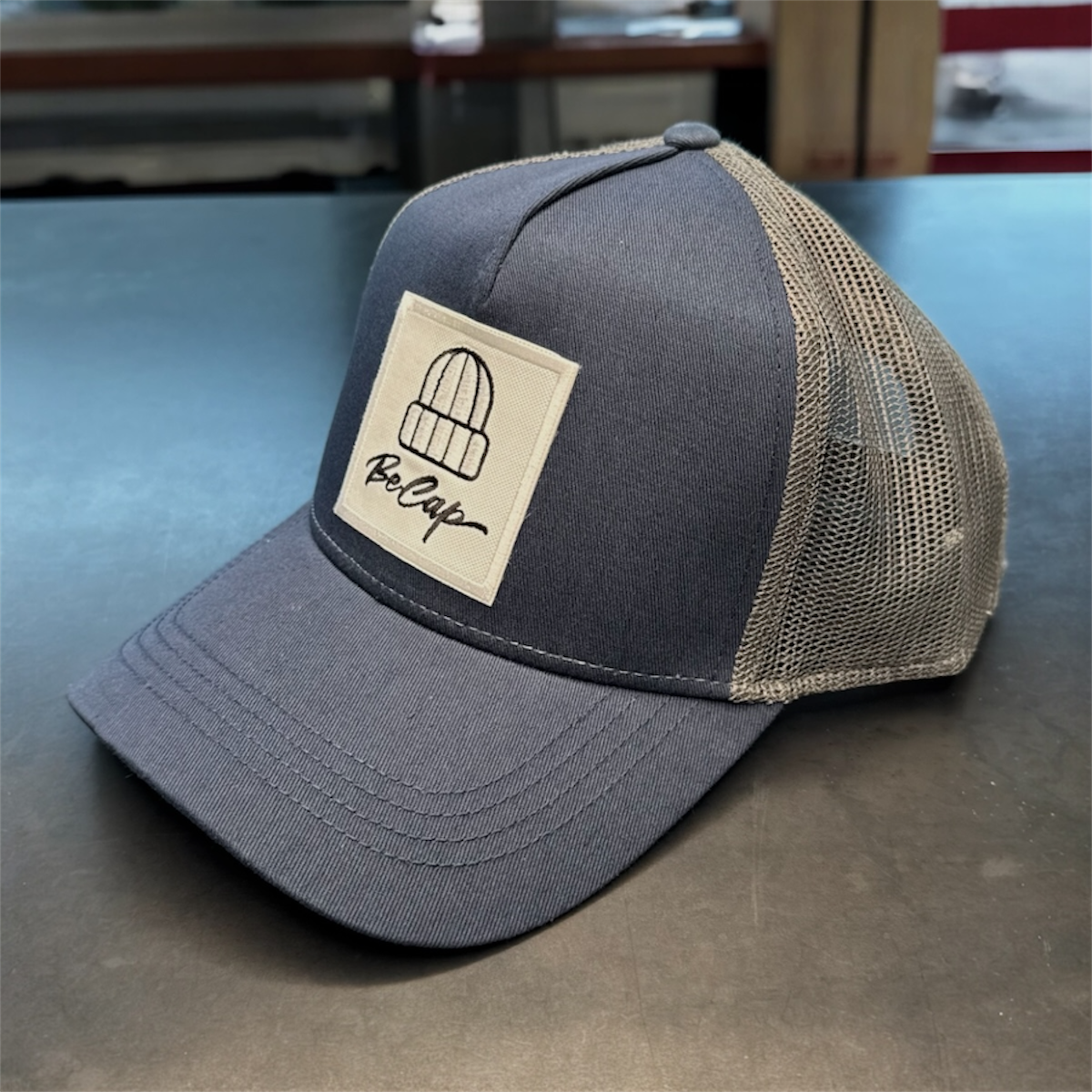 CAPPELLO RAPPER BLU ANTRACITE