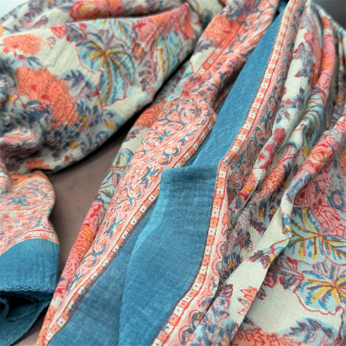 TELO PAREO FANTASIA BLU