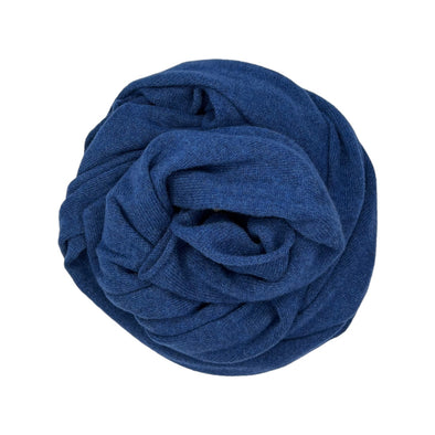 SCIARPA LIGHT 100% CASHMERE BLU REALE