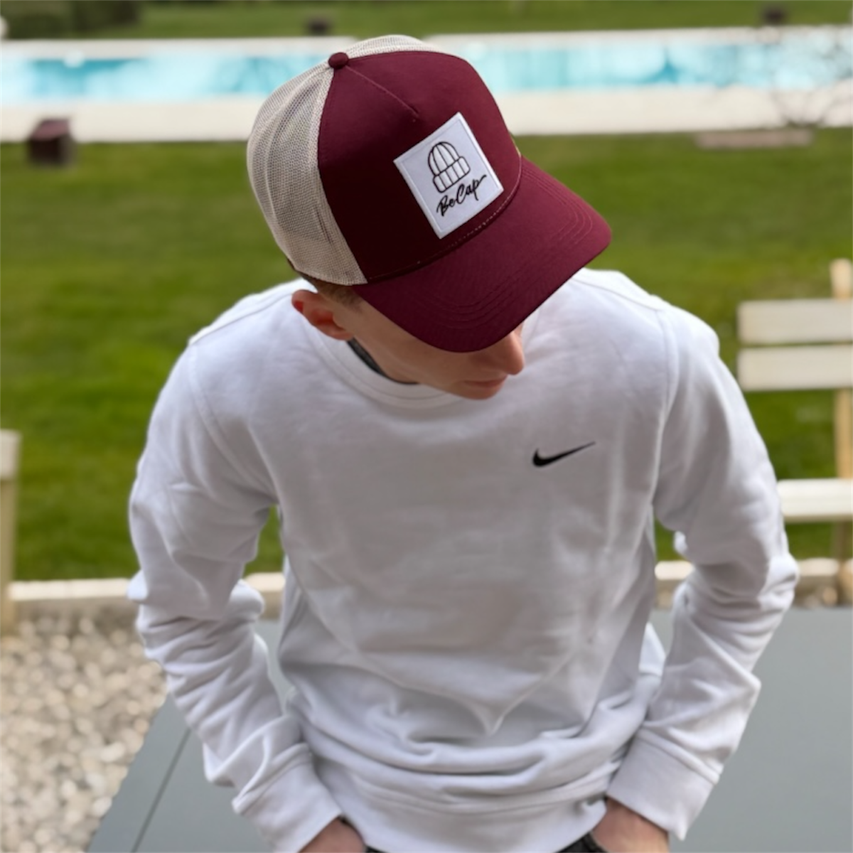 CAPPELLO RAPPER BORDEAUX CORDA