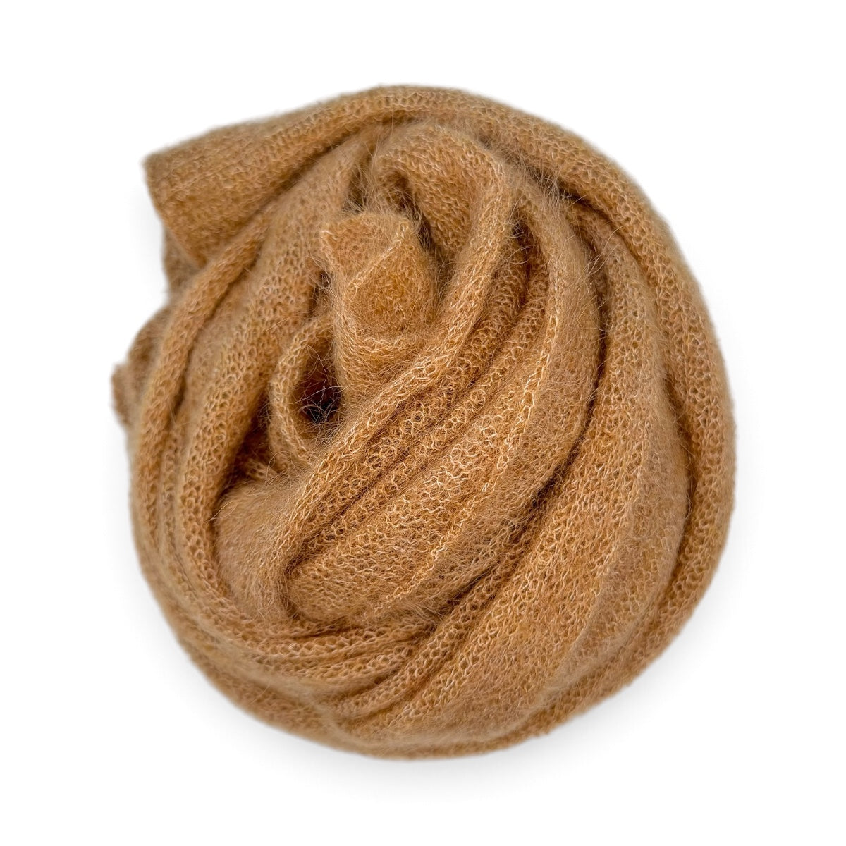 SCIARPA MAXI MOHAIR CARAMELLO MELANGE
