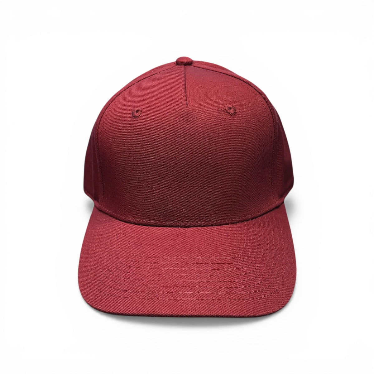 Cappello 5 pannelli bordeaux fronte