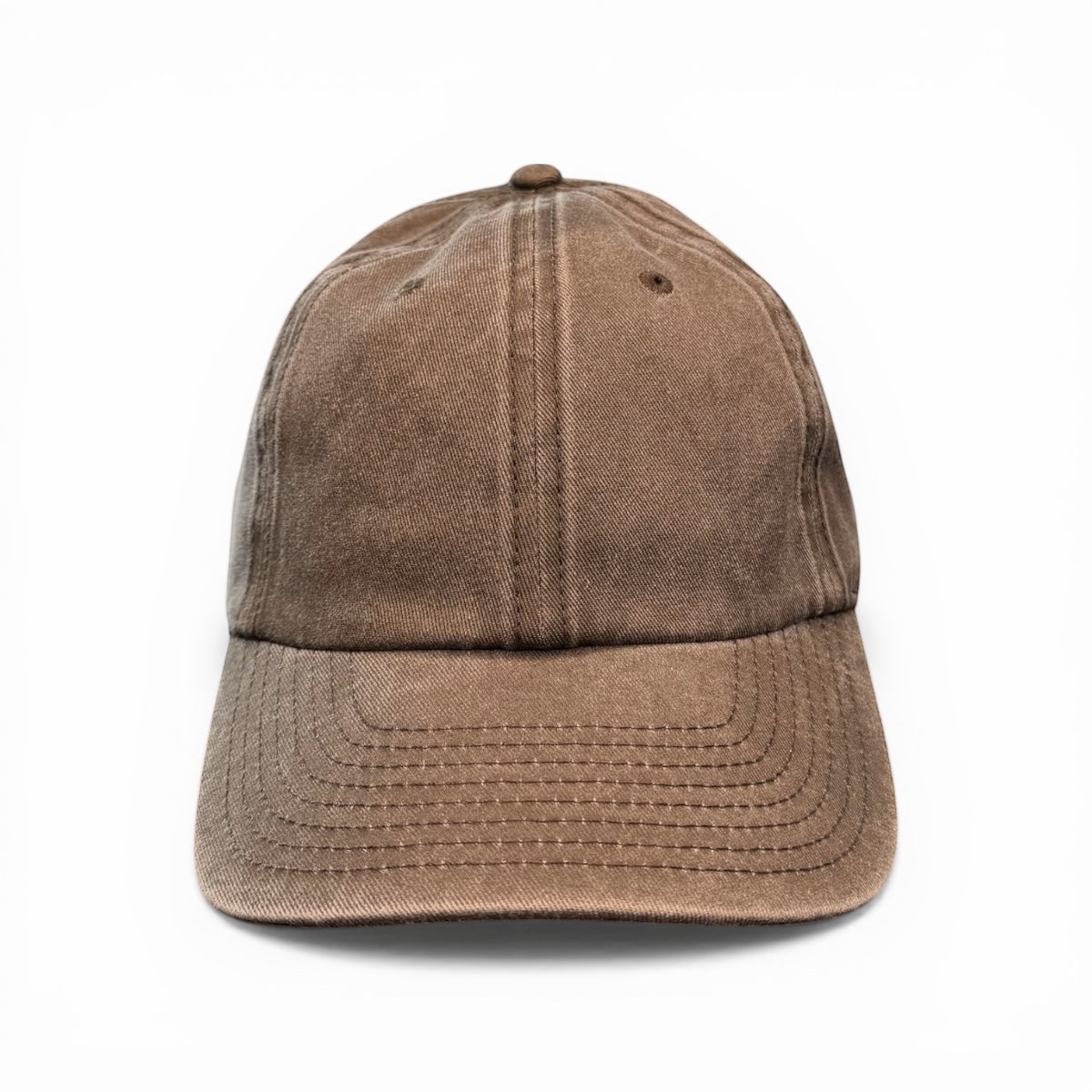 Cappello 6 pannelli vintage verde oliva fronte