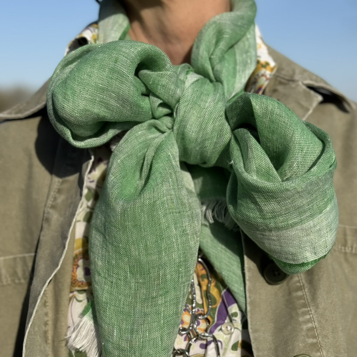 SCIARPA RIFLESSI ROSSO