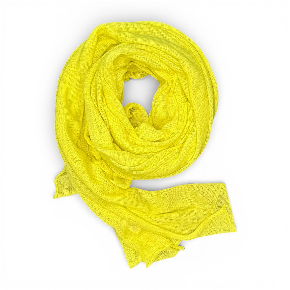 SCIARPA CREPE COTONE GIALLO
