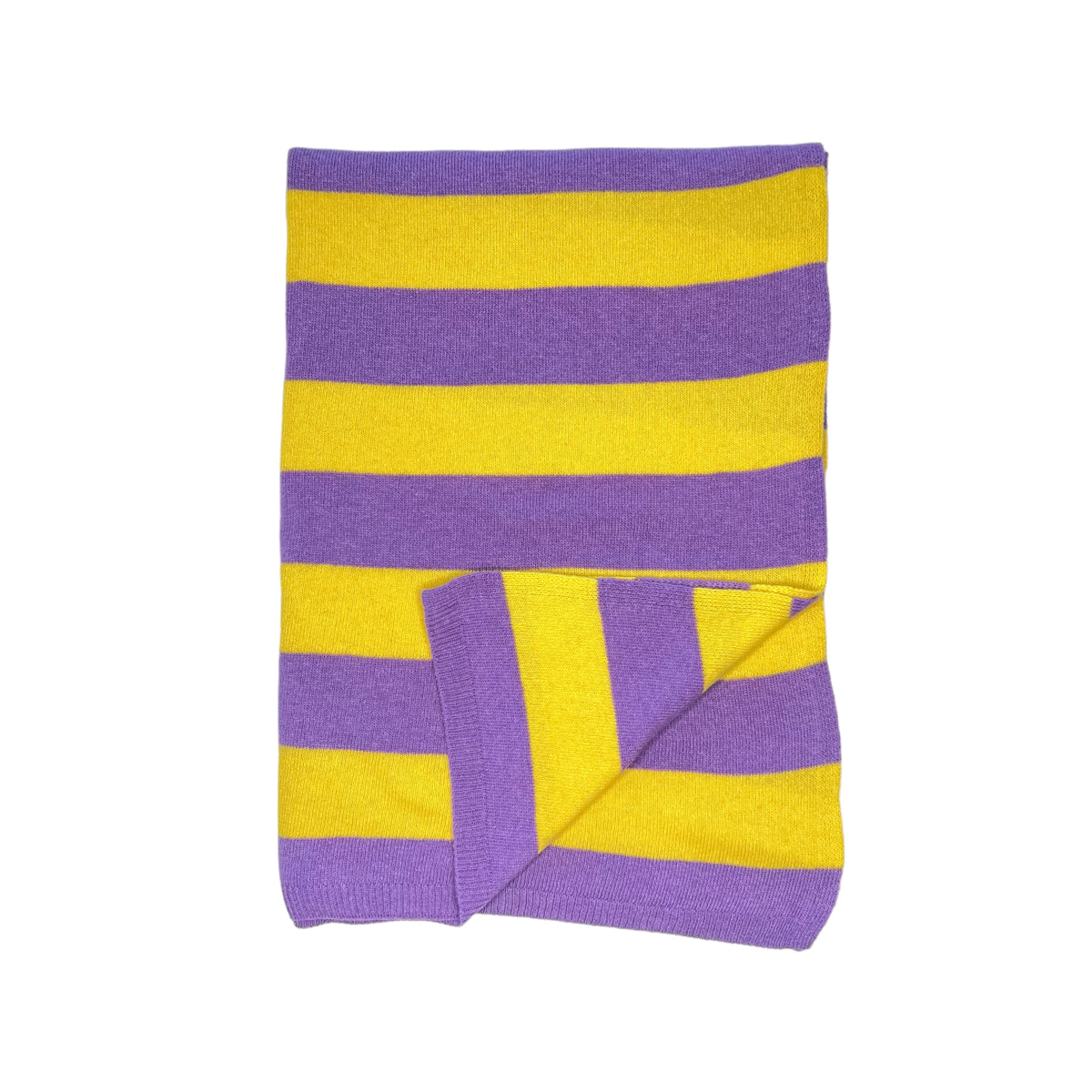 STOLA RIGHE LILLA-GIALLO