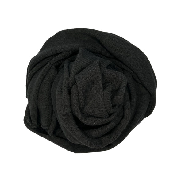 SCARF LIGHT 100% CASHMERE NERO