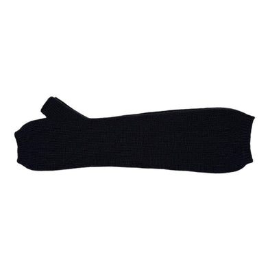 SLEEVE CON POLLICE 100% MERINO NERO