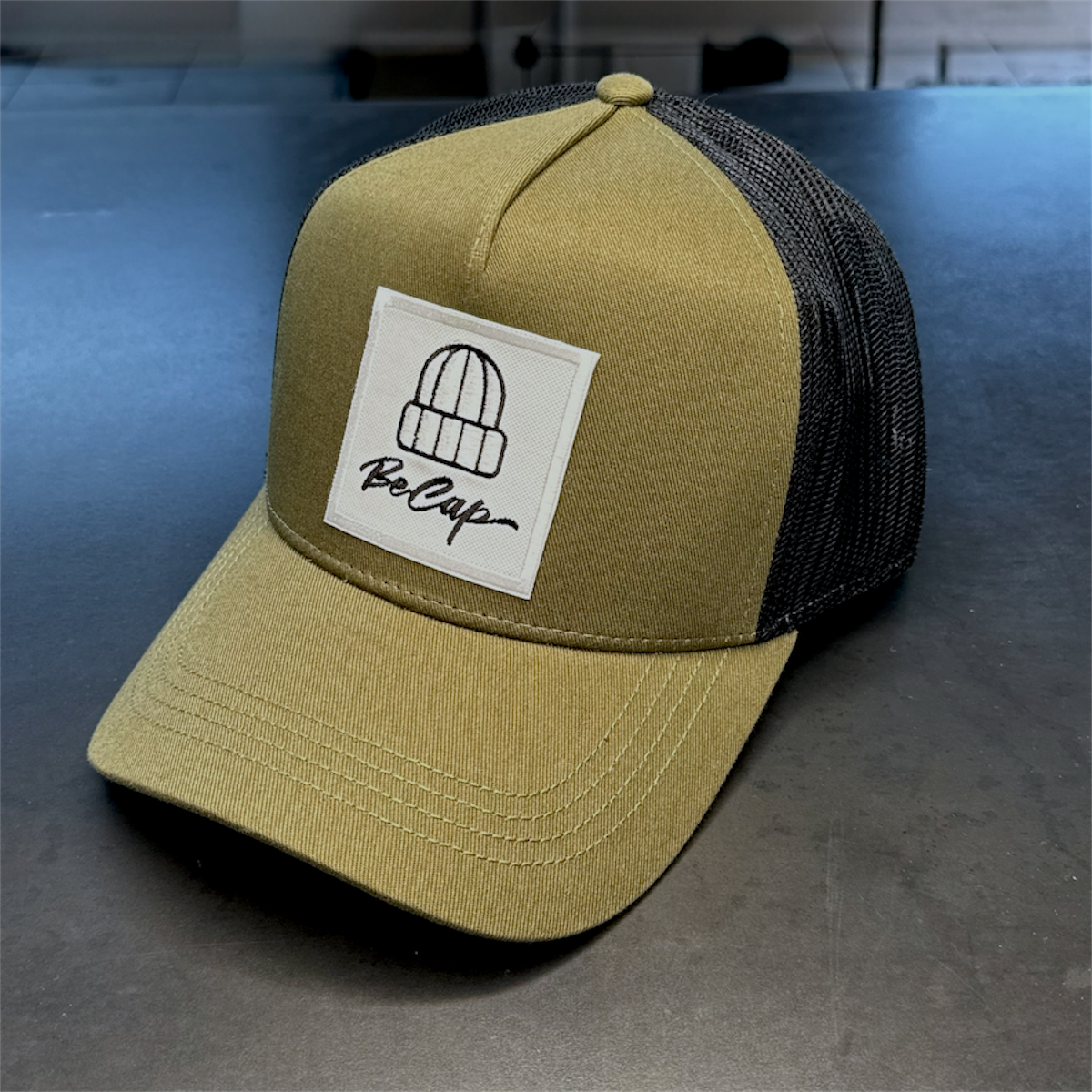 CAPPELLO RAPPER OLIVA NERO