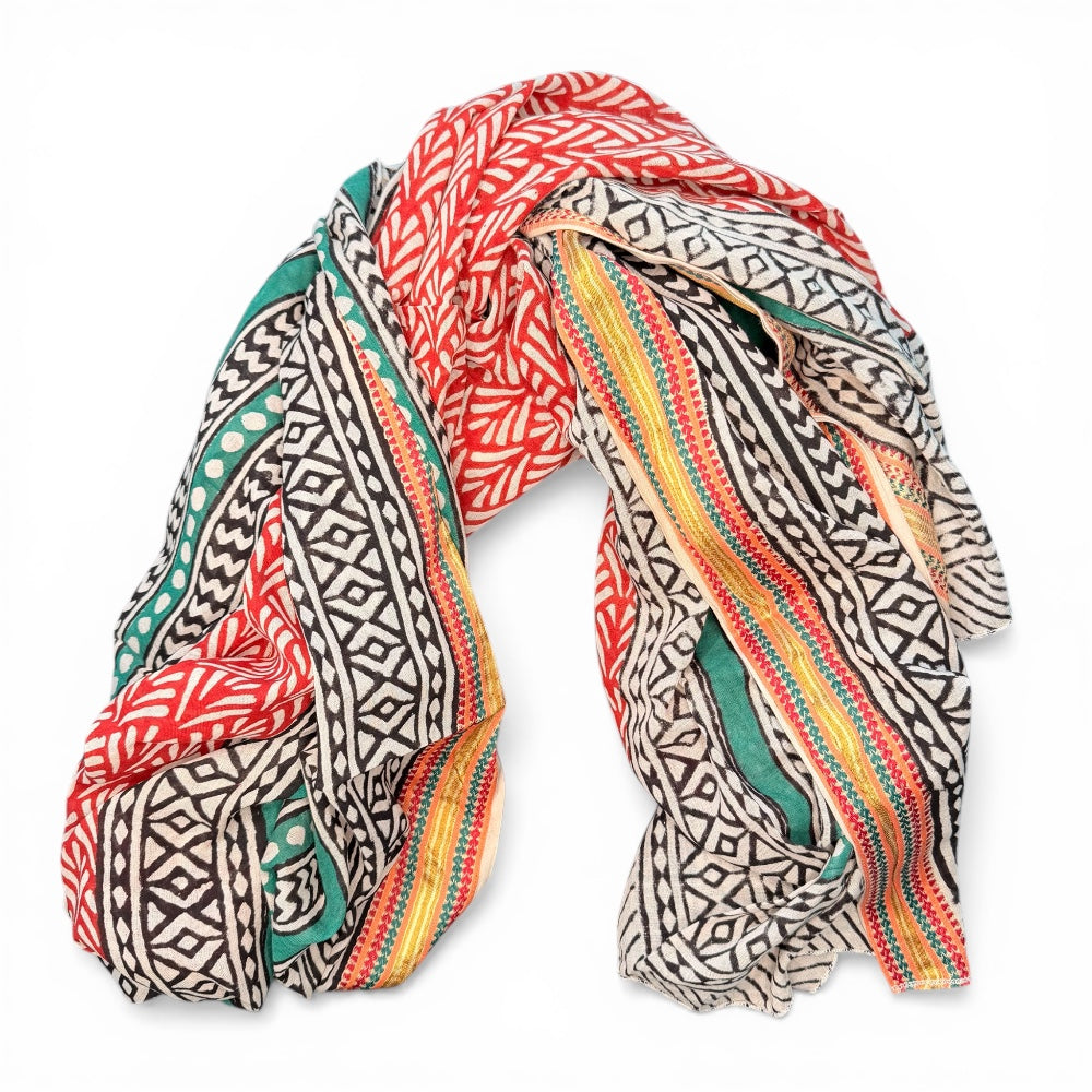 TELO PAREO FANTASIA ETNICO VERDE