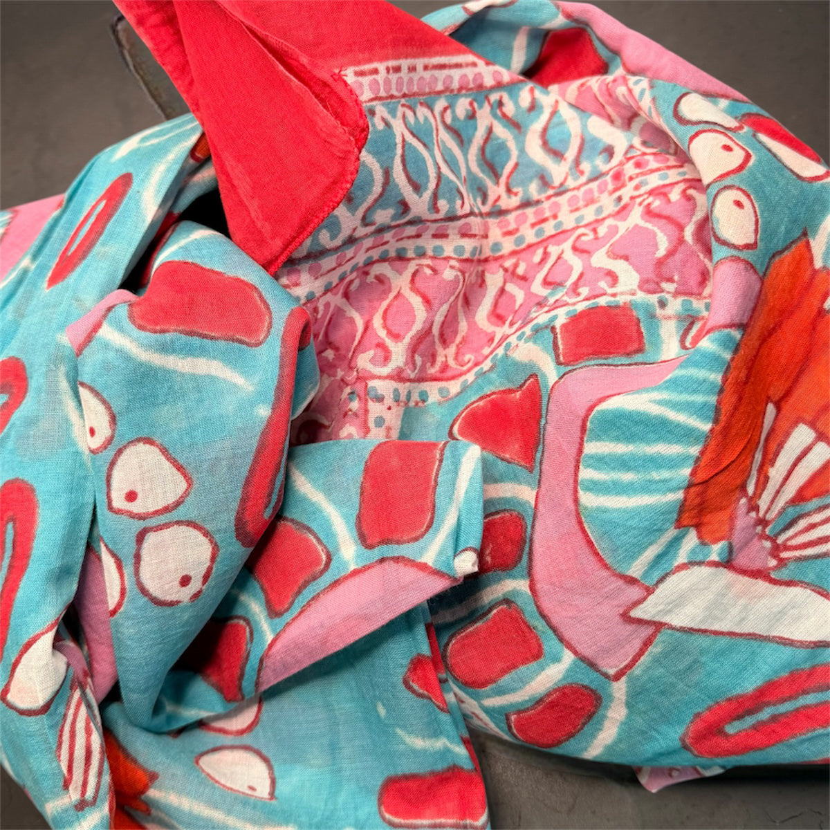 TELO PAREO FANTASIA ROSA CIELO