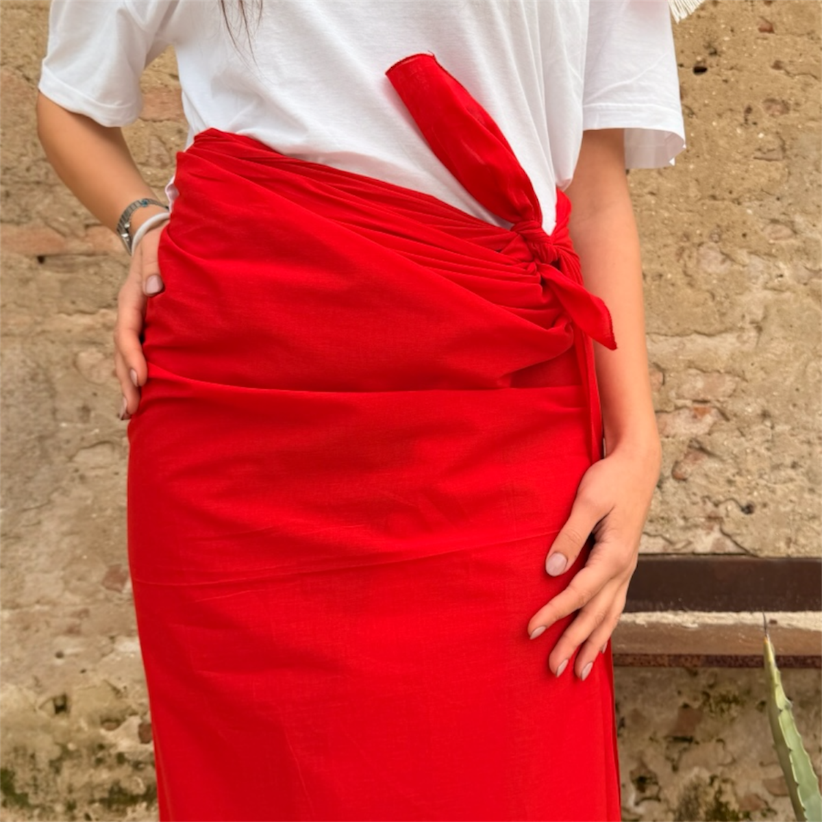 TELO PAREO TINTA UNITA NERO