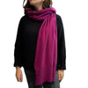 100% MERINO SCARF PURPLE BECAP