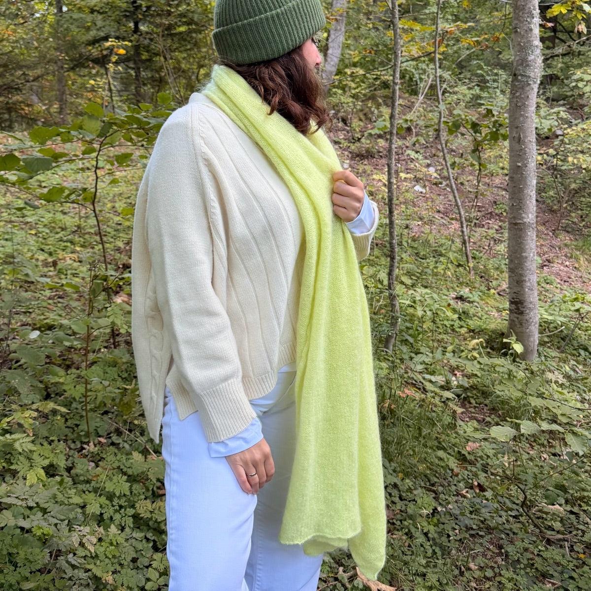 SCIARPA MAXI MOHAIR LAMPONE