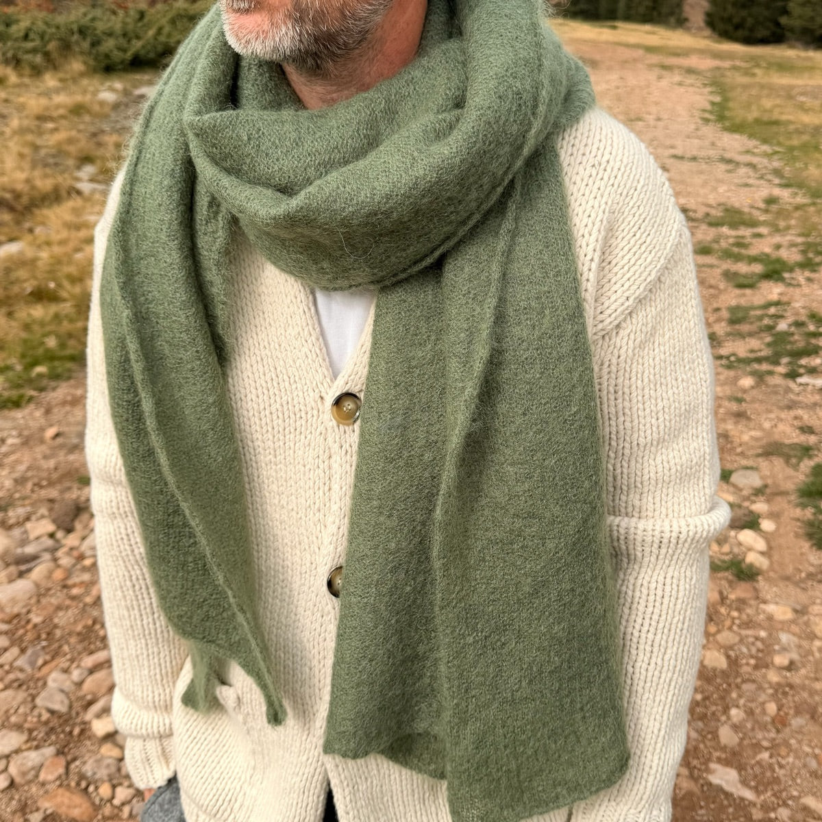 SCIARPA MAXI MOHAIR LAMPONE