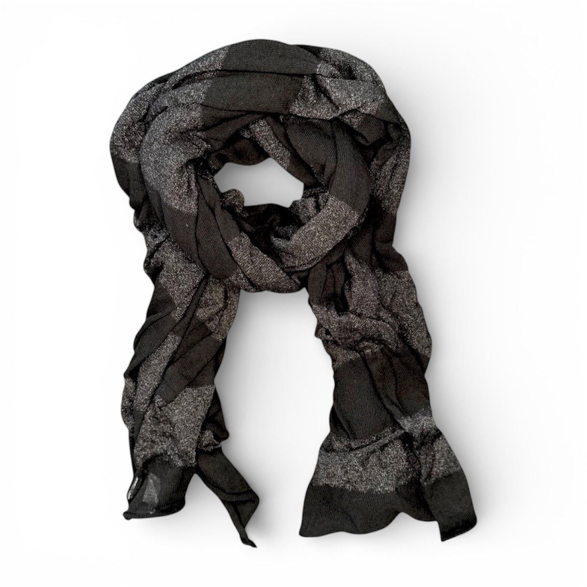 Sciarpa Steel cotone nero