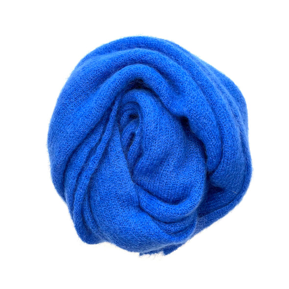 SCIARPA MAXI MOHAIR BLU ELETTRICO