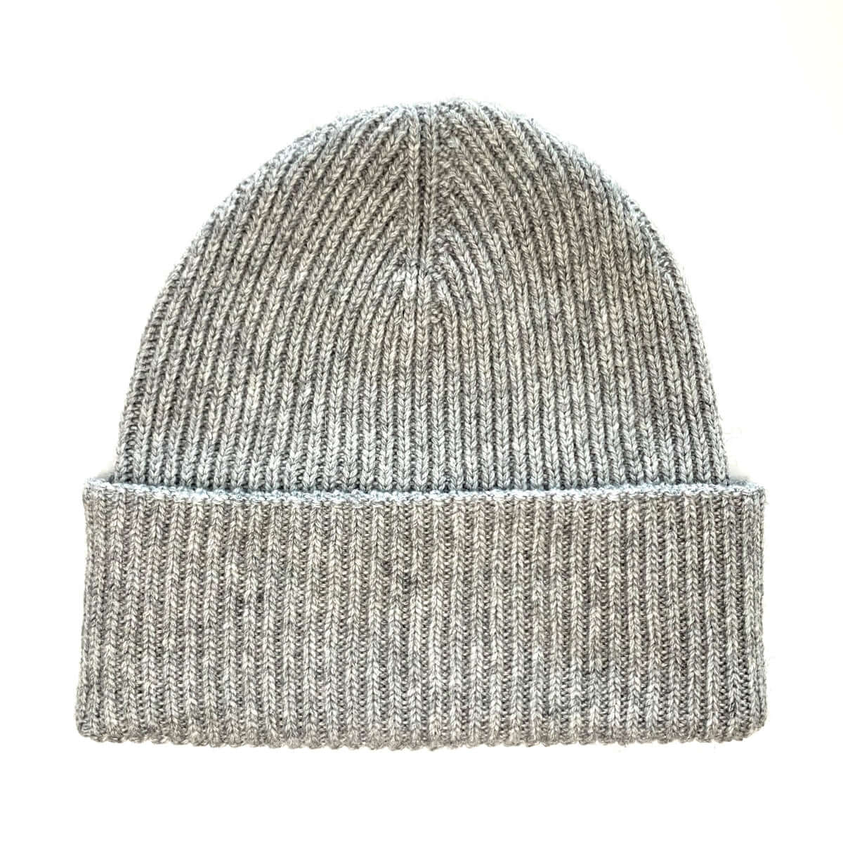 CUFFIA DOPPIO RISVOLTO GRIGIO CHIARO